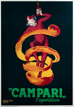 MANIFESTO<BR>"Campar i - L'aperitivo" manifesto litografico di Leonetto Cappiello