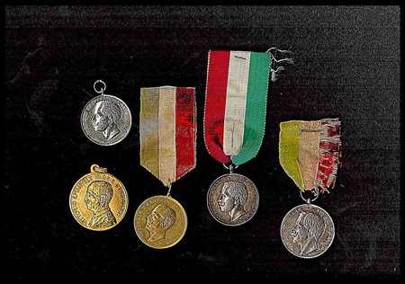 ITALIA, Regno
Lotto di 5 medaglie Vittorio Emanuele III