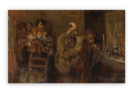 TITO PELLICCIOTTI (1872-1943/50) - Zampognaro. Natale