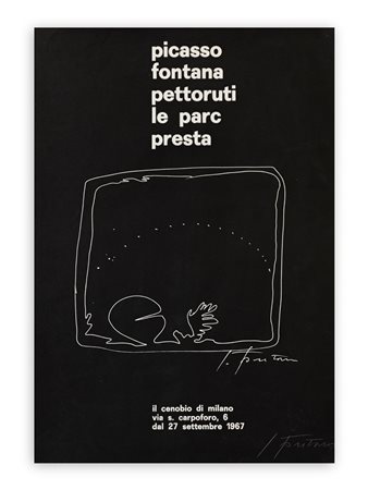 LUCIO FONTANA - Picasso fontana pettoruti le parc presta, 1967