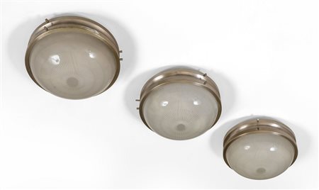 SERGIO MAZZA, ARTEMIDE, 1960. <br>Tre plafoniere 