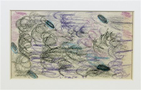 Riccardo Licata (1929-2014) Pioggia celeste, 1953 Pastelli su cartoncino cm...