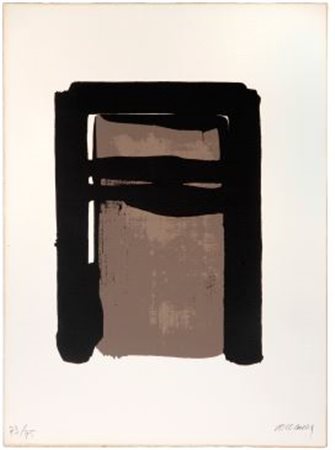 PIERRE SOULAGES (1919 - 2022) Sur le mur d'en face, 1979 Sérigraphie, signée...