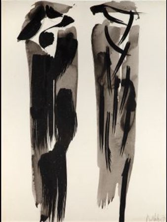 OLIVIER DEBRÉ (1920 - 1999) Sans titre, 1982 Encre de Chine sur papier, signé...