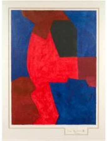 SERGE POLIAKOFF (1900 - 1969) Sans titre Lithographie signée en bas à droite...