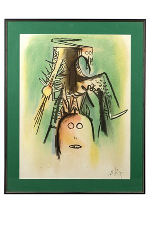 Wifredo LAM (1902-1982) Multipliés des membres des Loa, 1973 Une des six...