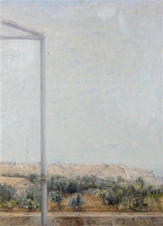 Franco Polizzi (Scicli 1954)  - Paesaggio del ragusano, 1983/'84