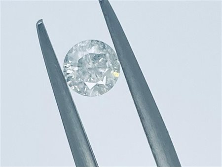 DIAMANTE 0,55 CT COLORE F PUREZZA I3 - TAGLIO BRILLANTE - CERTIFICATO ID -...