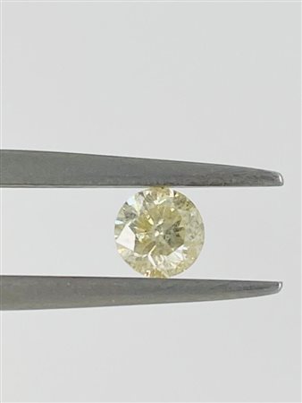 DIAMANTE 0,51 CT FANCY GIALLO CHIARO - I2 - TAGLIO BRILLANTE - F20801-32