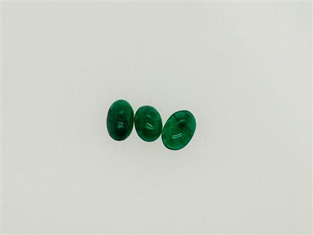 3 SMERALDI 2,68 CT TAGLIO OVALE - CERTIFICATO ID - P30101-31