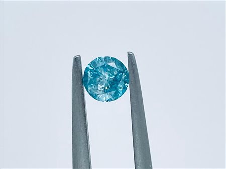 DIAMANTE COLORE ESALTATO 0,38 CT FANCY BLU INTENSO (COLORE ESALTATO) PUREZZA...