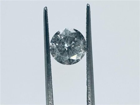 DIAMANTE 1,02 CT GRIGIO CHIARO - I3 - TAGLIO BRILLANTE - CERTIFICATO ID -...