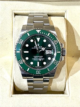 ROLEX SUBMARINER 116610LV HULK CON GARANZIA ROLEX