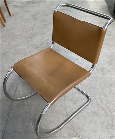 LUDWIG MIES VAN DER ROHE Sedia modello "MR40". Probabile edizione Knoll, Usa, an