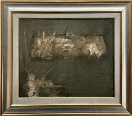 Giancarlo Cazzaniga "Interno" 1958
olio su tela
cm 40x50
firmato, titolato, data