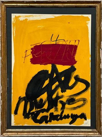 Antoni Tapies "Catalunya" 
litografia a colori
cm 74x57
firmata e numerata H.C.