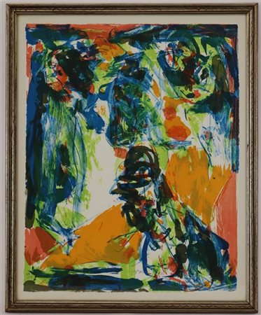 Asger Jorn "Senza titolo" 
litografia a colori
cm 56x45
firmata e numerata 59/12