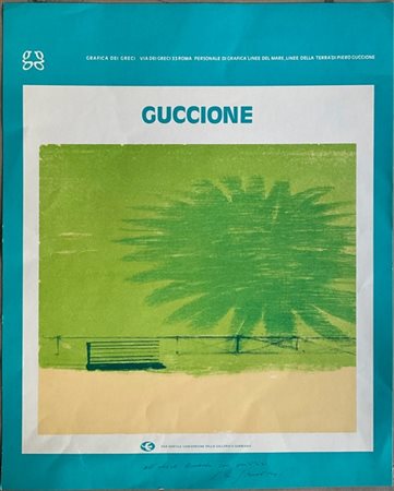 Manifesto espositivo per la mostra personale di Guccione per la Grafica dei Gre