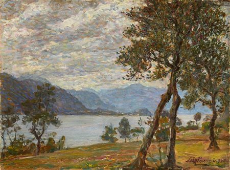 Lazzaro Pasini "Gli ulivi del lago di Lecco" 920
olio su compensato (cm 30x40)
F