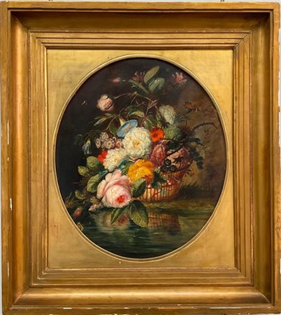 Scuola francese del secolo XIX

Vaso di fiori
Olio su tela, cm 59x50,5
In corni