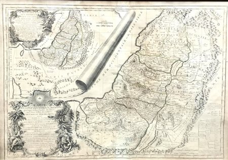 [ISRAELE - MAPPA] - VAUGONDY, Robert de. Carte de la Terre des Hebreux ou Israe