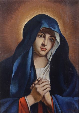 Cafiero Filippelli 1889-1973, Madonna, omaggio al Sassoferrasto