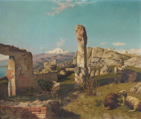 Carelli, Paesaggio con rovine