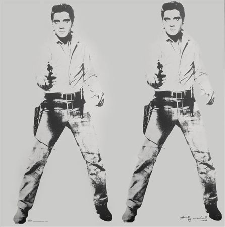 WARHOL ANDY USA 1927 - 1987 "Elvis-platin " 51,5x51,5 serigrafia su ceramica...