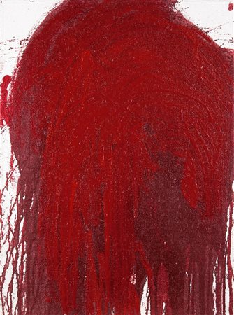 NITSCH HERMANN Vienna 1938 "Senza titolo" 2008 80x60 olio su tela Opera...