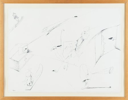 Renato Ranaldi (Firenze 1941), “Senza titolo”, 1984.Inchiostro su carta, firmato e datato in