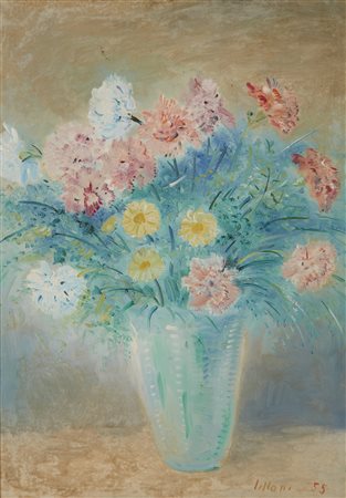 LILLONI UMBERTO (1898 - 1980) - Vaso di fiori.