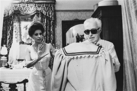 Tazio Secchiaroli (1925-1998)  - Vittorio De Sica e Sophia Loren in "Il viaggio", 1974