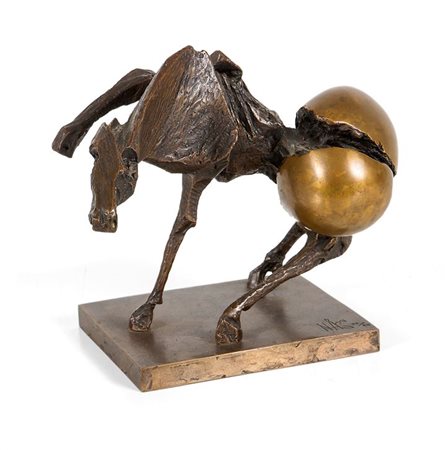 ARNOLDI NAG CH 1928 "Cavallo" H. cm 17,5 scultura in bronzo, es. 32/60 Opera...