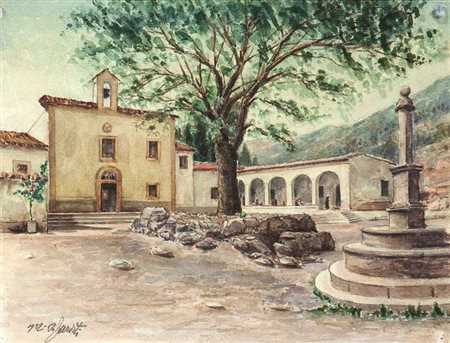 TARDITI ORESTE Novello 1908 - 1991 "San Giovanni Rotondo, Foggia - Santuario...