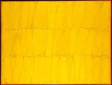 VERNA CLAUDIO Guardiagrele (CH) 1937 "Tutto giallo II" 1978 70x90 olio su...