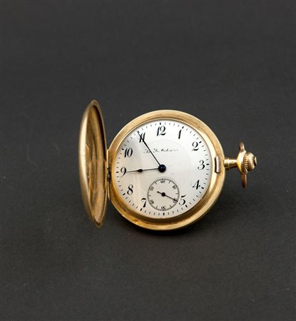 LOUIS AUDEMARS Orologio da tasca, fine XIX sec Diam 50 Doppia cassa in oro...