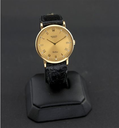 ROLEX Modello "Cellini" ref. 5112/8, anni '90 Diam 34 Cassa in oro giallo in...