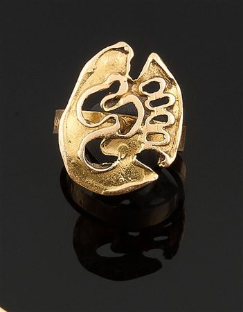 MASTROIANNI UMBERTO Fontana Liri (FR) 1910 - 1998 Marino (Roma) Anello in oro...