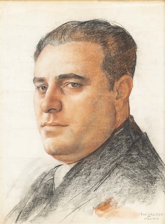 UGO CELADA DA VIRGILIO (Virgilio 1895 - Varese 1995) Ritratto pastelli e...