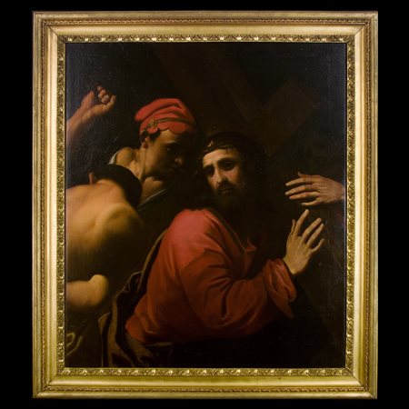 Hendrick Jansz ter Brugghen (L'Aia 1588 - 1629), scuola di, Cristo portacroce