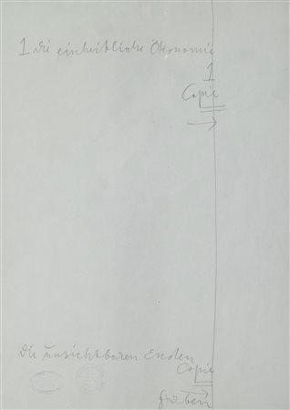 Joseph Beuys (1921-1986)  - Pass fur den Eintritt in die Zukunft - Visto per il futuro, 1974