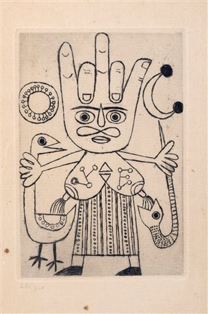 Victor Brauner (Piatra Neamt 1903-Parigi 1966)  - Le Char Triomphal del'Antimoine, 1949