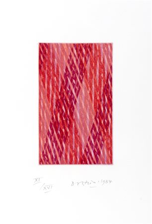 Piero Dorazio (Roma 1927-Perugia 2005)  - Reticolo rosso, 1984