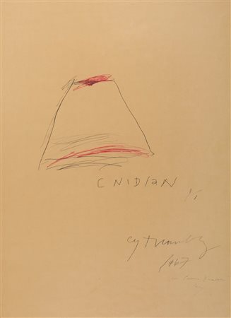 Cy Twombly (Lexington 1928-Roma 2011)  - Cnidian, 1967