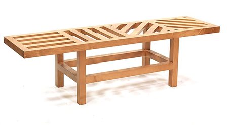 LEWITT SOL Panca in legno di frassino Collezione Metamemphis 1992 cm 45x45x165