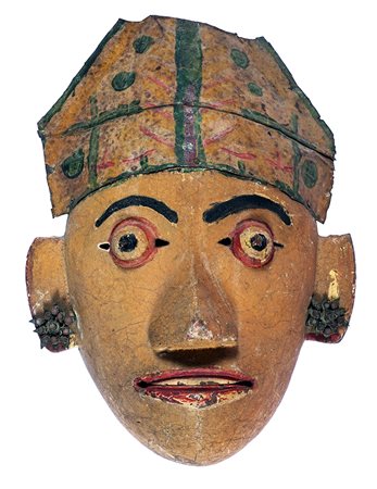 Indonesia, Giava e Bali, Grande maschera wayang-topeng. XIX - inizio XX secolo.