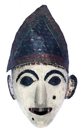 Indonesia, Giava e Bali, Grande maschera wayang-topeng. XIX - inizio XX secolo.