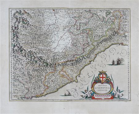 Willem Janszoon Blaeu, Riviera di Genova da Ponente. Amsterdam: Joan Blaeu, 1640. 