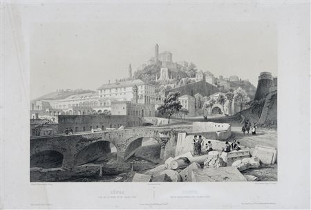 Nicolas-Marie-Joseph Chapuy, Gênes Vue de la vigne et du Palais Doria / Genova Veduta della vigna e del Palazzo Doria. Paris, Jeannin... / London Gambart, Junin & Co. / Paris, Goupil, Vibert..., 1840 ca.