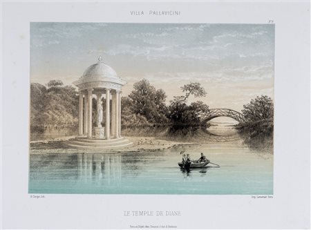 Hubert  Clerget, La Villa Pallavicini a Pegli. Paris: Denizot Editeur, 2 rue d'Amboise [1856].